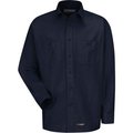 Vf Imagewear Wrangler® Men's Canvas Long Sleeve Work Shirt Navy Long-L-WS10NVLNL WS10NVLNL